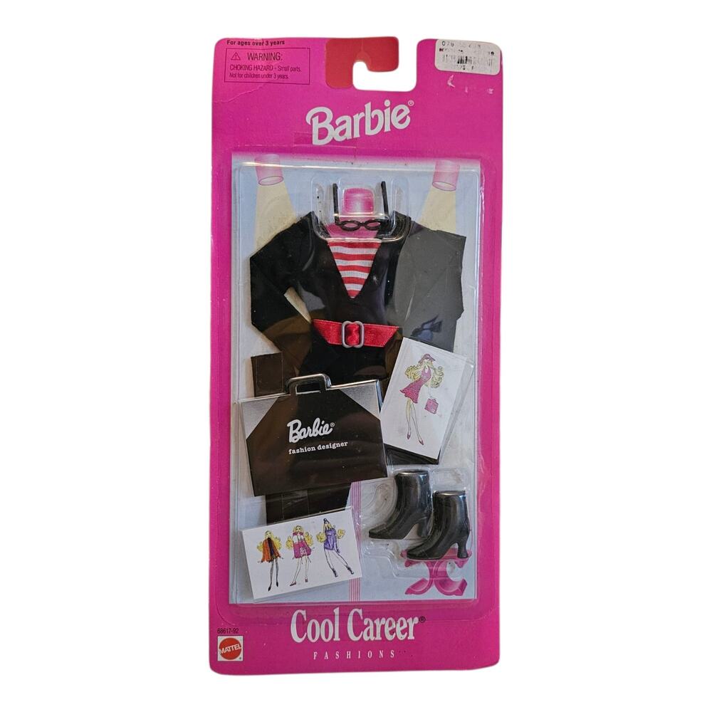 NIB Vintage 1997 Barbie Cool Career Fashions Designer Outfit Set New